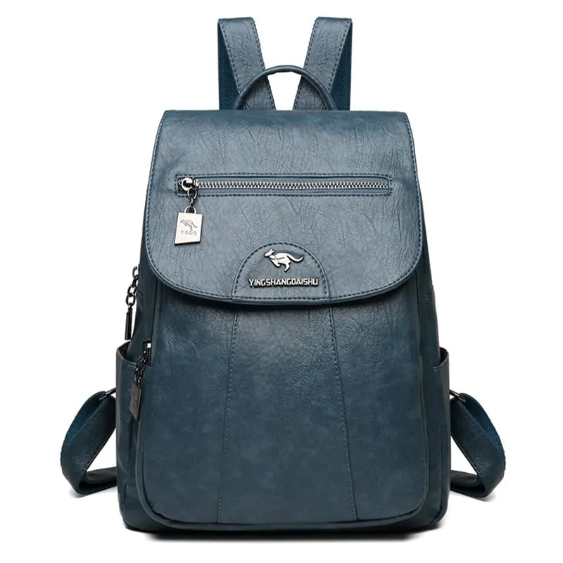 Lanybaige Premium Genuine Leather Backpack