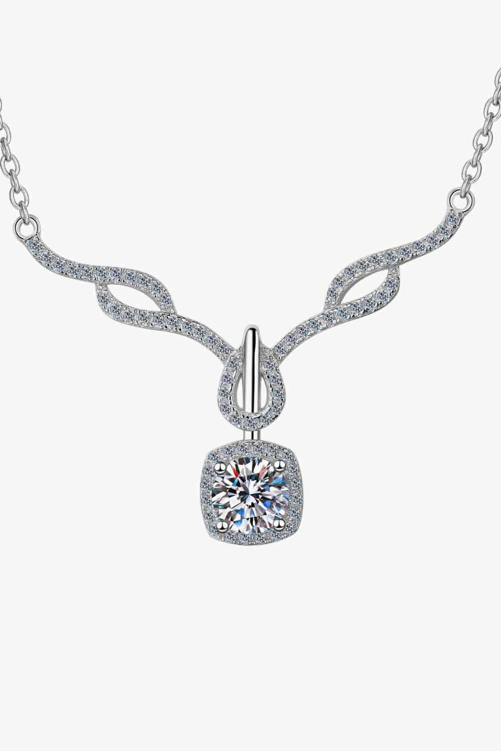 Lucy - Right On Trend Moissanite Pendant Necklace