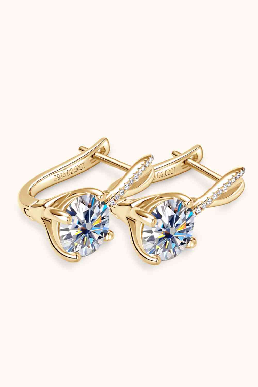 Hope 4 Carat Moissanite 925 Sterling Silver Earrings