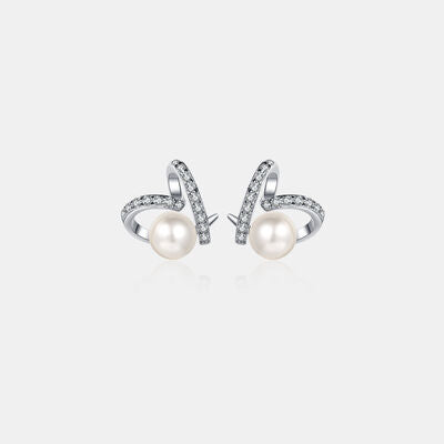 Jacqueline - Natural Pearl Moissanite 925 Sterling Silver Earrings