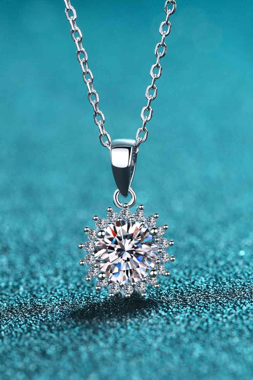 Kehlani - 925 Sterling Silver Moissanite Pendant Necklace