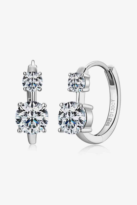 Ingrid - 1.3 Carat Moissanite 925 Sterling Silver Earrings