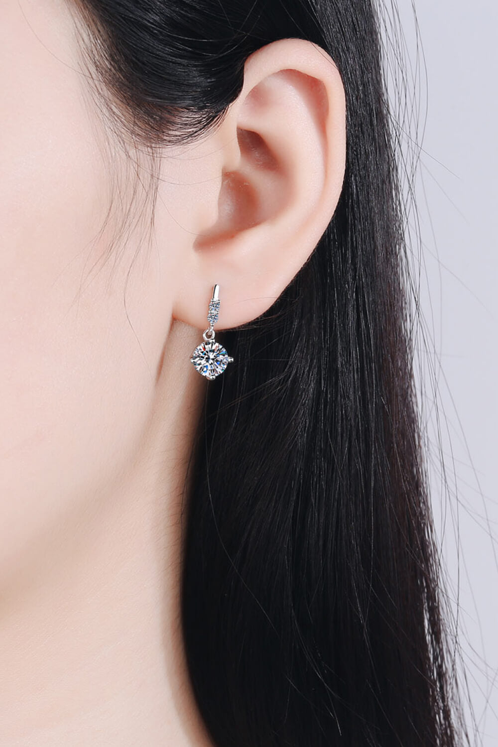 Felicity - Moissanite Drop Earrings