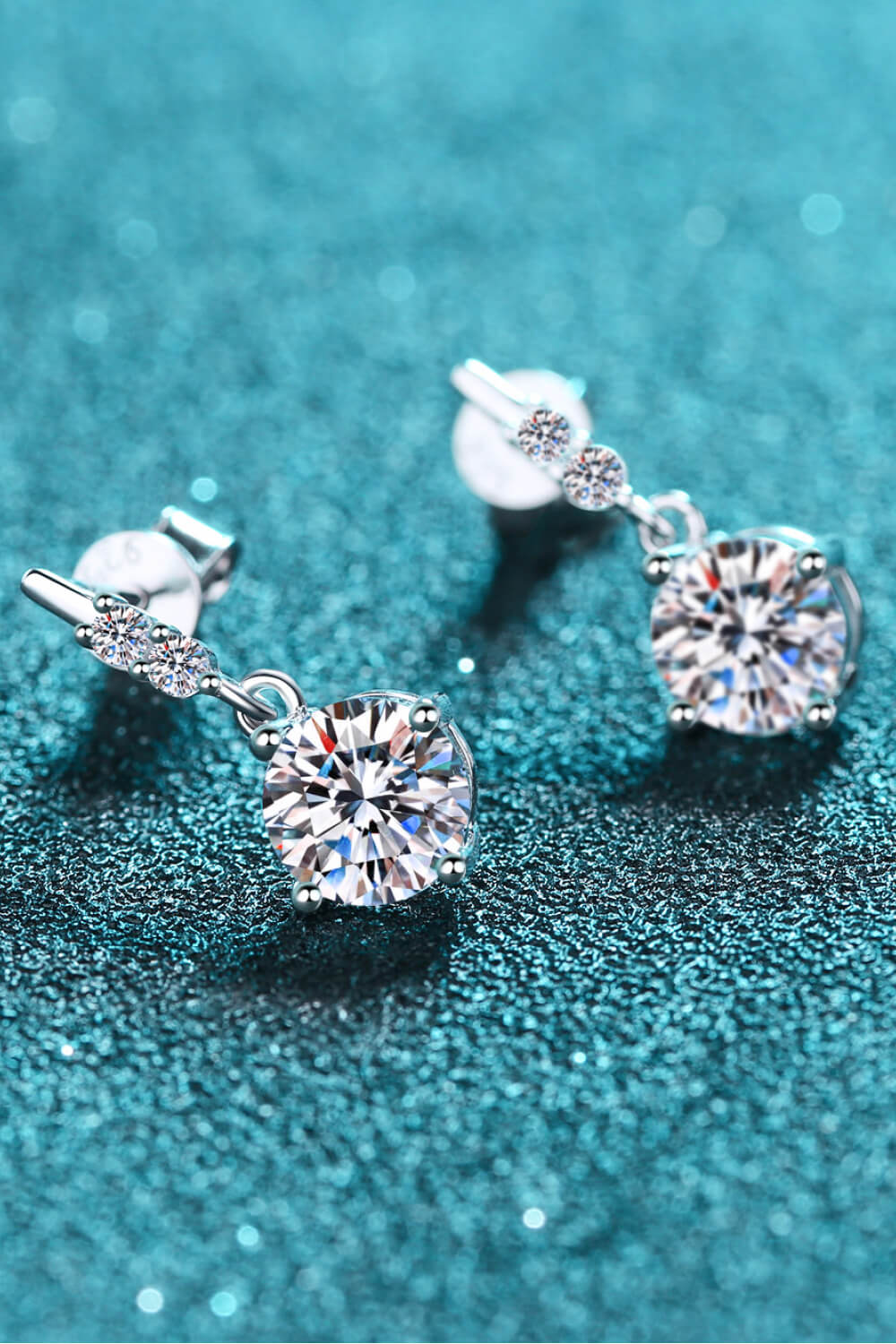 Felicity - Moissanite Drop Earrings