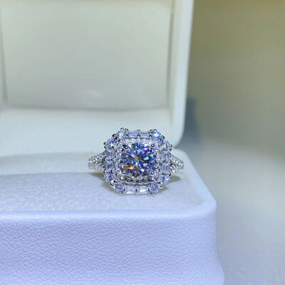 Xia - 1 Carat Moissanite 925 Sterling Silver Ring