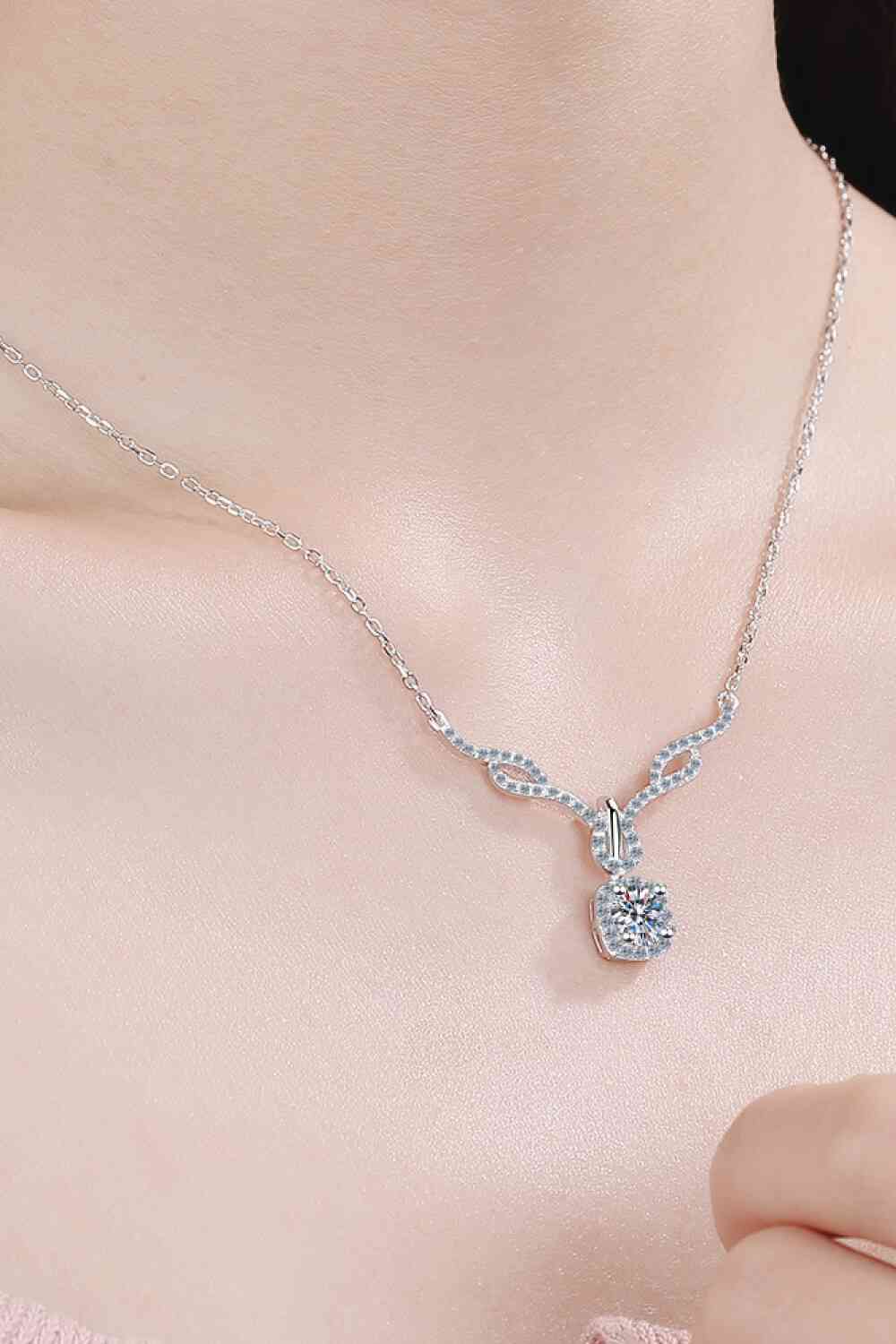 Lucy - Right On Trend Moissanite Pendant Necklace