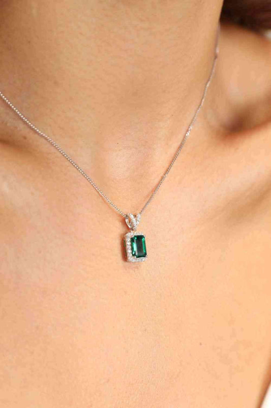 Giselle Adored 1.25 Carat Lab-Grown Emerald Pendant Necklace