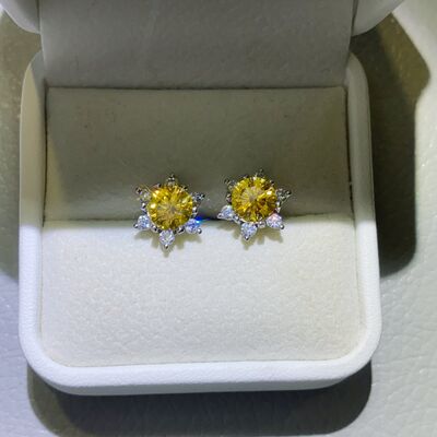 Kathy - 2 Carat Moissanite 925 Sterling Silver Stud Earrings