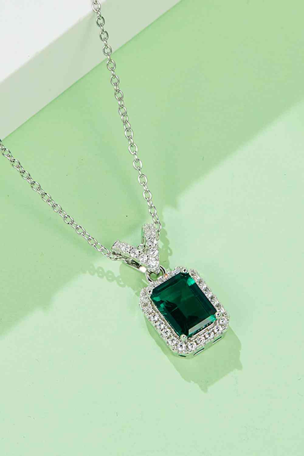 Giselle Adored 1.25 Carat Lab-Grown Emerald Pendant Necklace