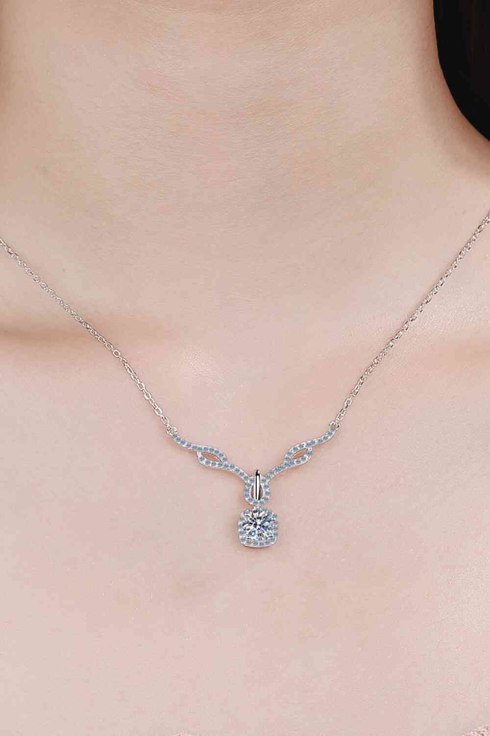 Lucy - Right On Trend Moissanite Pendant Necklace