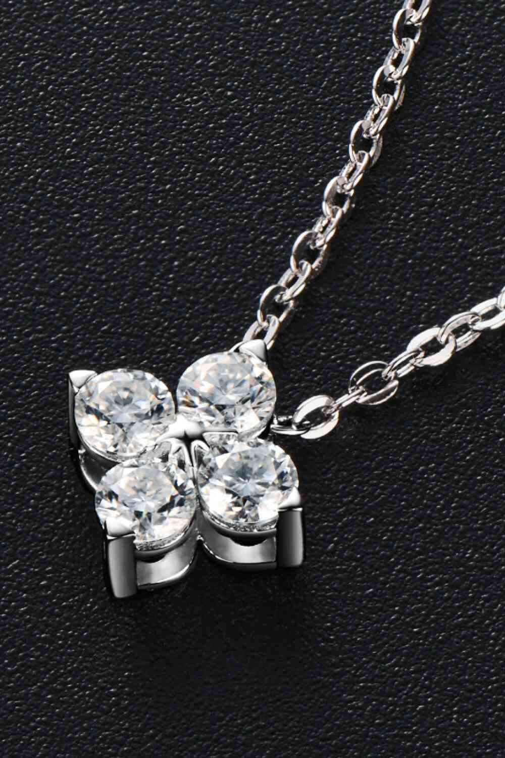 Nora - Moissanite Four Leaf Clover Pendant Necklace