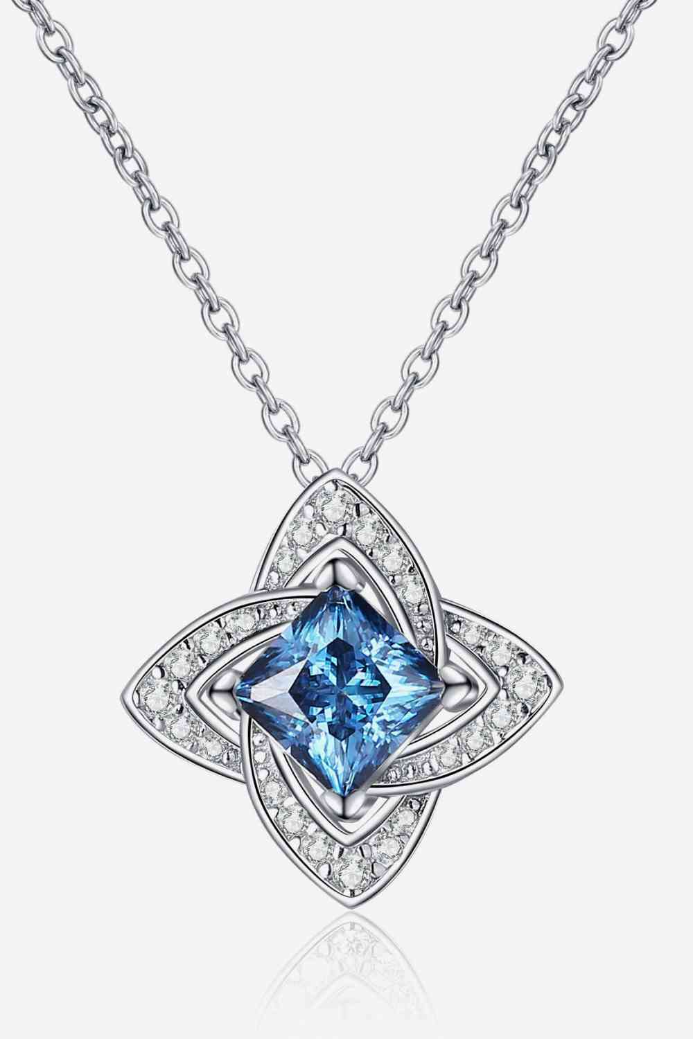 Robyn - 1 Carat Moissanite Floral Pendant Necklace