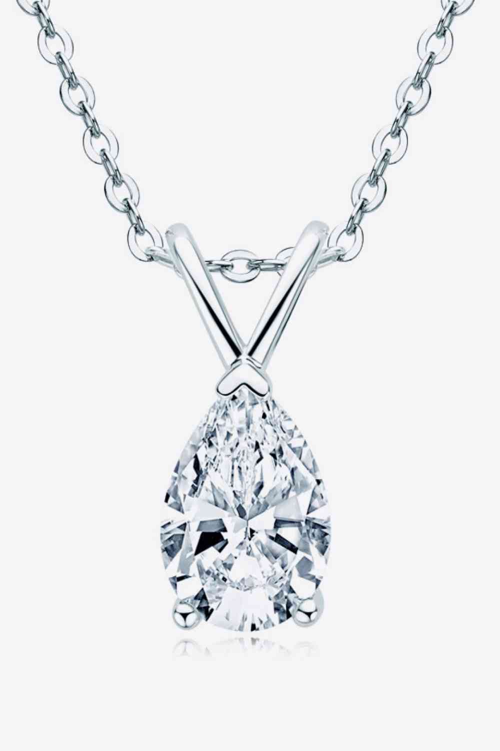 Octavia - 1.5 Carat Moissanite Pendant 925 Sterling Silver Necklace