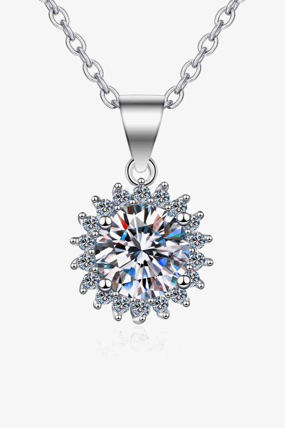 Kehlani - 925 Sterling Silver Moissanite Pendant Necklace