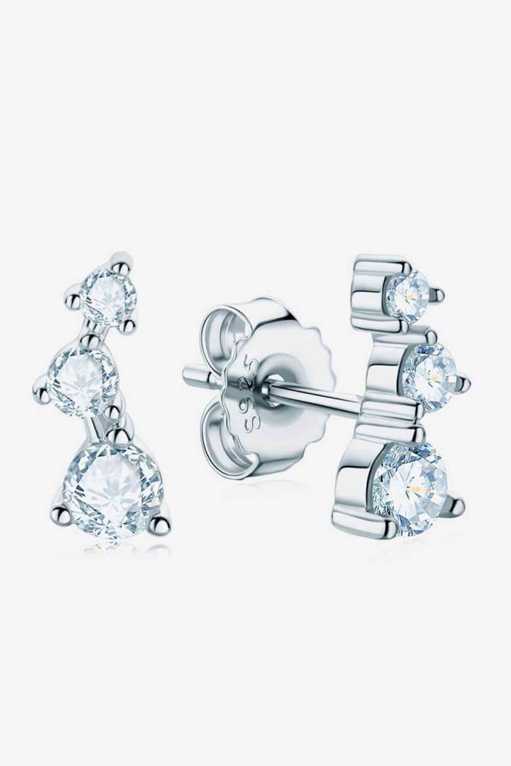 Eliana - Adored Your Way Moissanite Stud Earrings