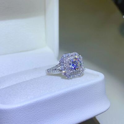 Xia - 1 Carat Moissanite 925 Sterling Silver Ring