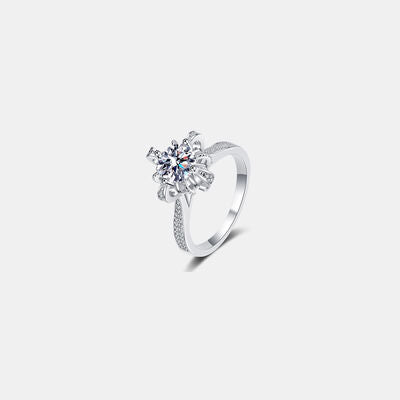 Zara - 1 Carat Moissanite 925 Sterling Silver Ring