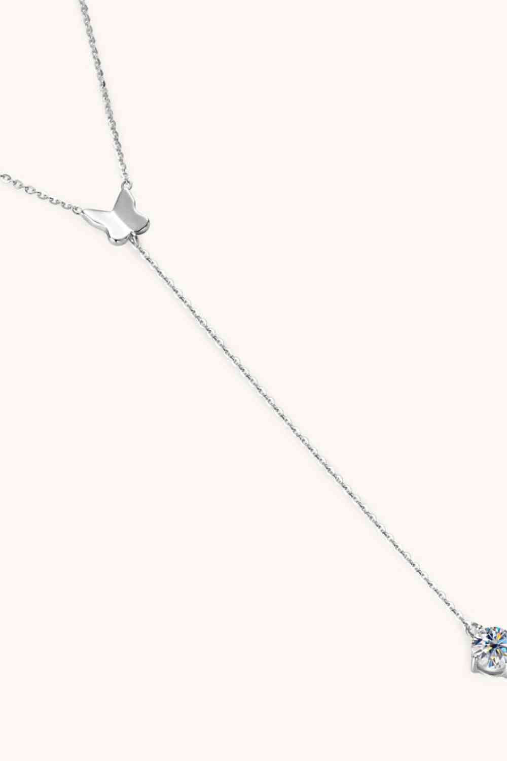 Rose - 1 Carat Moissanite 925 Sterling Silver Necklace