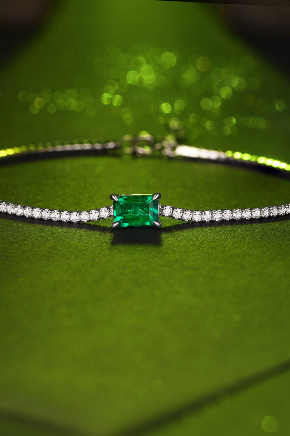 Greta - Adored 1 Carat Lab-Grown Emerald Bracelet