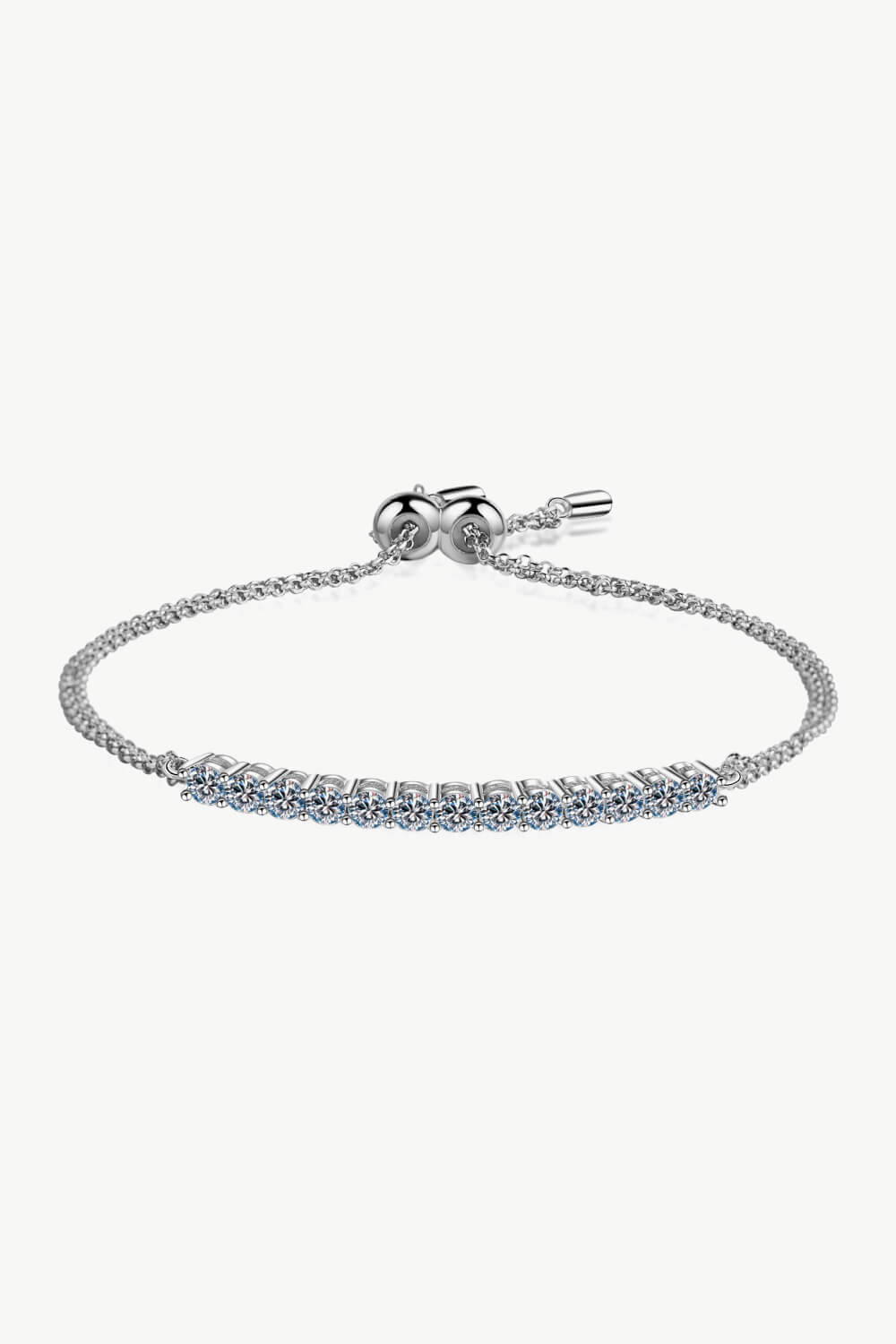 Hannah - Adored Moissanite Sterling Silver Bracelet