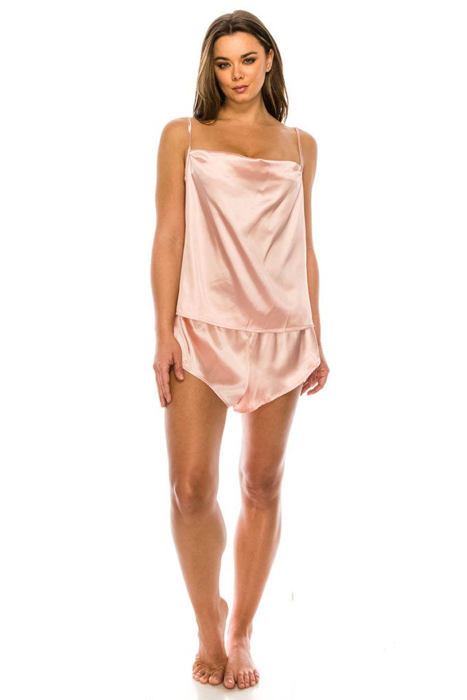 Satin Pj Short Set **also available in cherry and ivory