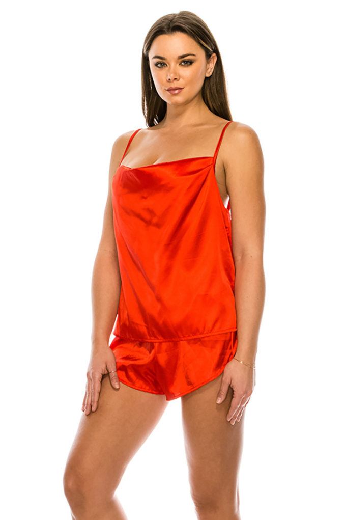 Satin Pj Short Set **also available in cherry and ivory