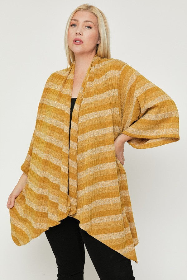 Kimono Style Striped Cardigan **also available in olive and navy