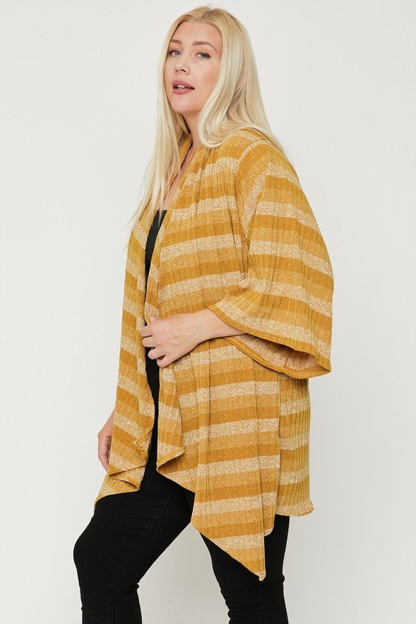 Kimono Style Striped Cardigan **also available in olive and navy