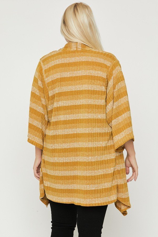 Kimono Style Striped Cardigan **also available in olive and navy