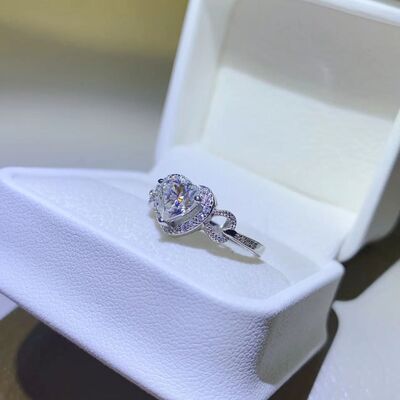 Zola - 1 Carat Moissanite 925 Sterling Silver Ring