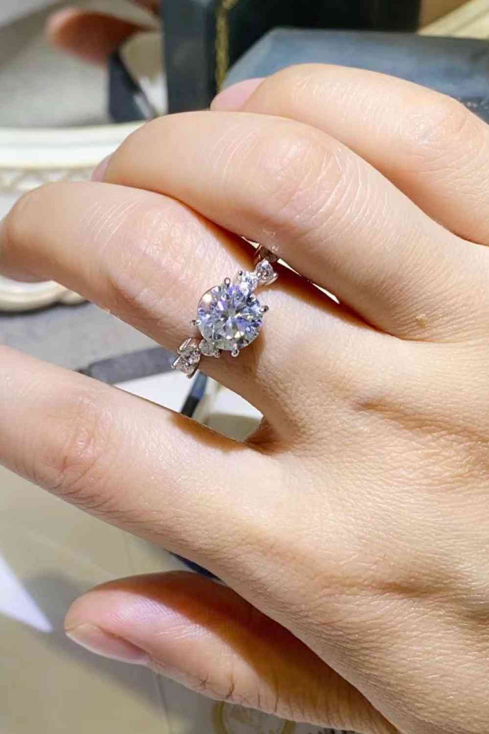 Xia - 2 Carat Moissanite 925 Sterling Silver Ring