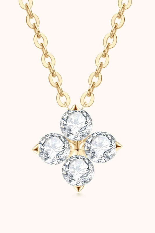 Nora - Moissanite Four Leaf Clover Pendant Necklace