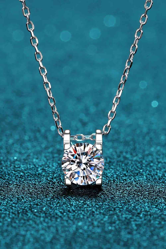 Raven - Moissanite 925 Sterling Silver Necklace