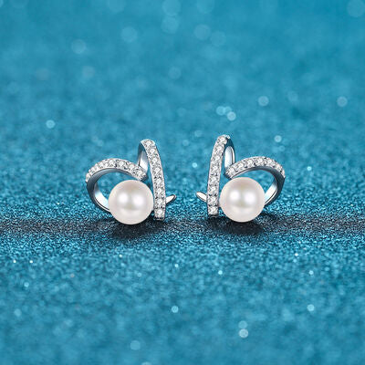 Jacqueline - Natural Pearl Moissanite 925 Sterling Silver Earrings