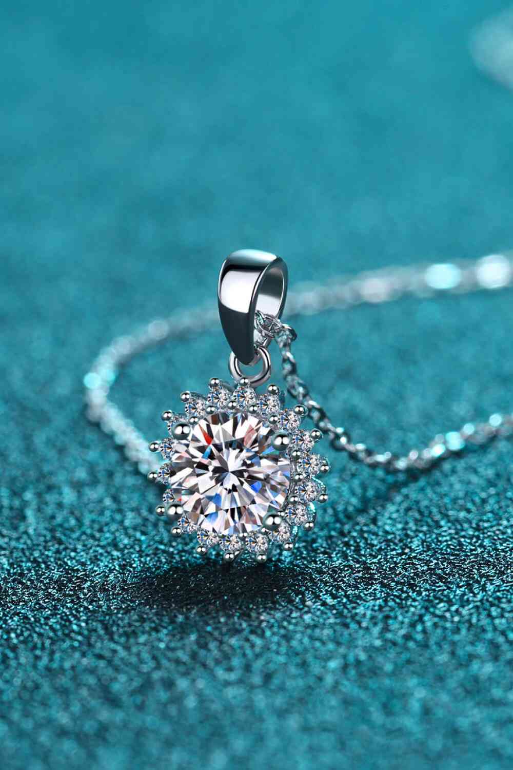 Kehlani - 925 Sterling Silver Moissanite Pendant Necklace