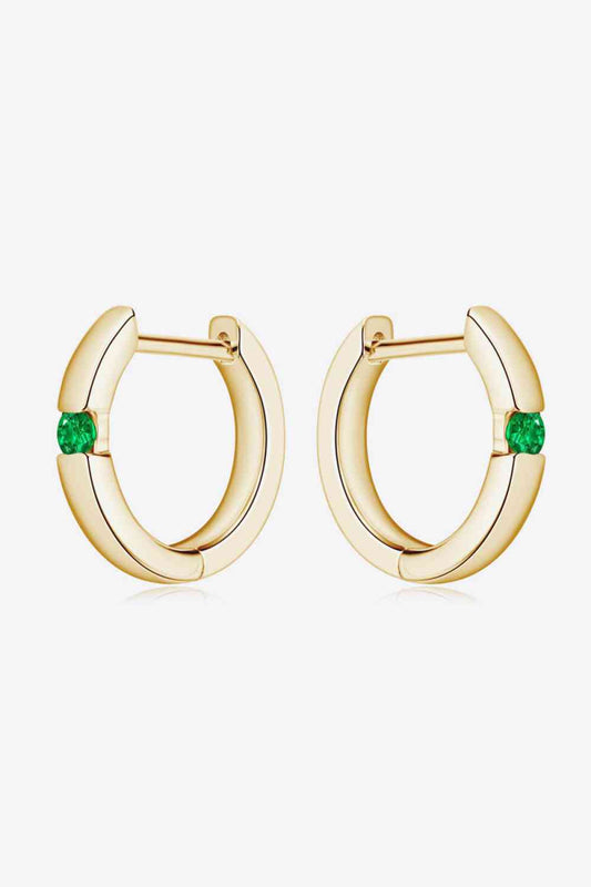 Isla - Lab-Grown Emerald Earrings