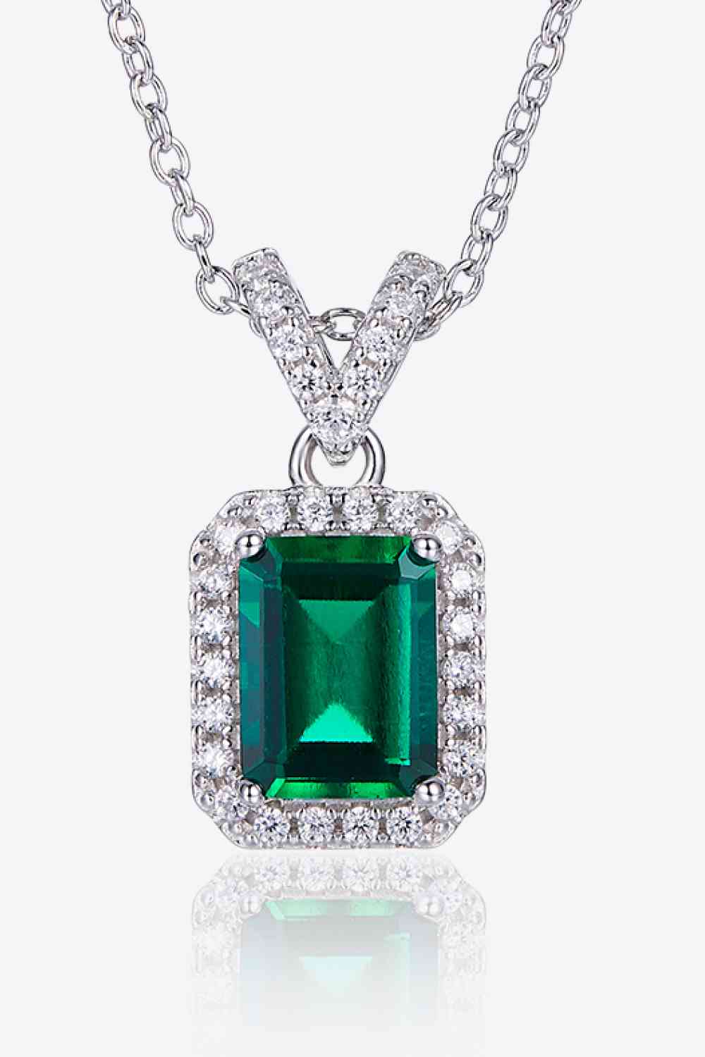 Giselle Adored 1.25 Carat Lab-Grown Emerald Pendant Necklace