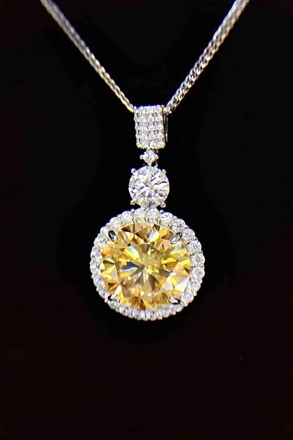 Lauren - 6 Carat Moissanite Pendant Necklace