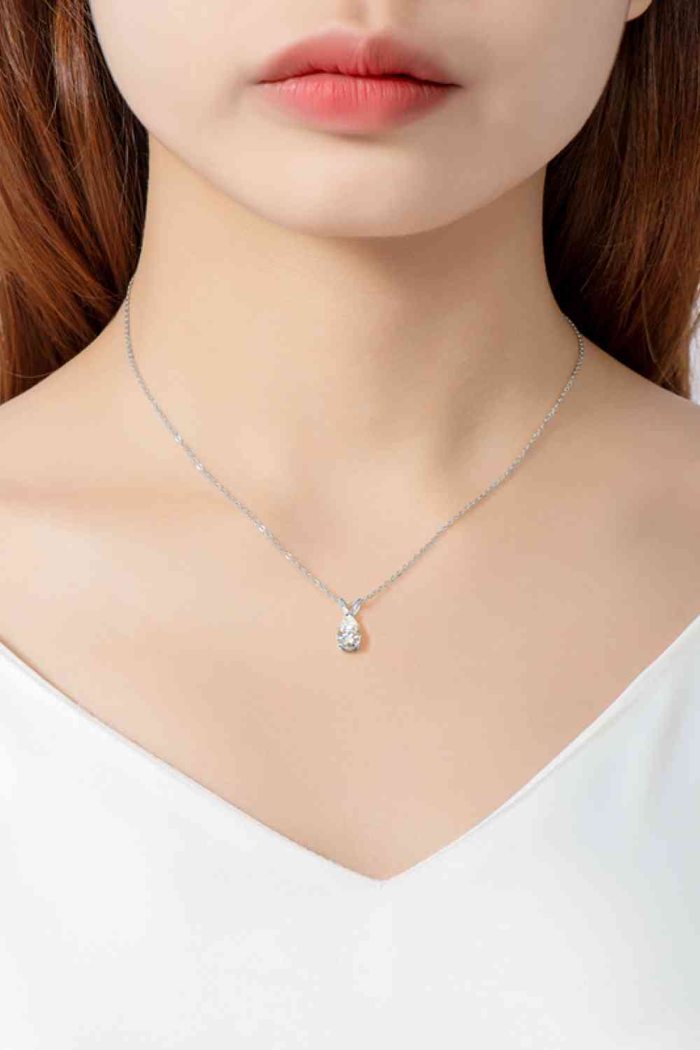 Octavia - 1.5 Carat Moissanite Pendant 925 Sterling Silver Necklace